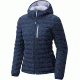 Mountain Hardwear StretchDown Hooded Jacket - Women's-Zinc-Small