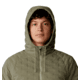 Mountain Hardwear Stretchdown Light Full Zip Hoody - Mens, Stone Green/Mantis Green, Large, 2077751397-L