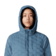 Mountain Hardwear Stretchdown Light Full Zip Hoody - Womens, Asiatic Blue, Montauk Blue, Small, 2077681444-S
