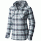 Mountain Hardwear Stretchstone Flannel Hooded Shirt - Women's-Graphite-Large