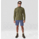 Mountain Hardwear Summit Grid 1/2 Zip Hoody - Mens, Combat Green, Extra Large, 2050331353-XL