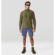 Mountain Hardwear Summit Grid 1/2 Zip Hoody - Mens, Combat Green, Small, 2050331353-S