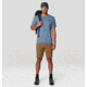 Mountain Hardwear Sunblocker Short Sleeve Shirt - Men's, Adriatic Blue Heather, L, 2027891-444-L