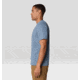 Mountain Hardwear Sunblocker Short Sleeve Shirt - Men's, Adriatic Blue Heather, L, 2027891-444-L