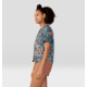 Mountain Hardwear Trail Sender Short Sleeve Top - Womens, Dark Zinc Floral Print, Small, 2067731406-S