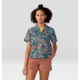 Mountain Hardwear Trail Sender Short Sleeve Top - Womens, Dark Zinc Floral Print, Small, 2067731406-S