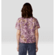 Mountain Hardwear Trail Sender Short Sleeve Top - Womens, Pink Moonstone Floral Print, Medium, 2067731556-M