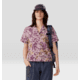 Mountain Hardwear Trail Sender Short Sleeve Top - Womens, Pink Moonstone Floral Print, Medium, 2067731556-M