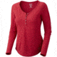 Mountain Hardwear Trekkin Thermal Long Sleeve Henley- Women's-Ruby-Small