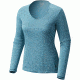 Mountain Hardwear Wicked Printed Long-Sleeve T - Women's-Heather Sea Level-Medium
