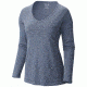 Mountain Hardwear Wicked Printed Long-Sleeve T - Women's-Heather Zinc-Small