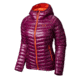Mountain Hardwear Ghost Whisperer Hooded Down Jacket - Womens-Dark Raspberry-Navel Orange-Large mth0795-Dark Raspberry/Navel Orange-Large