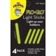 Mr. Crappie Flo Glo Light Sticks 1-1/2in, 4Pk, Green, FGS437-4G