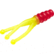 Mr. Crappie Joker Glow Soft Bait, Red/Chartreuse Sparkle Glow, MRCJ2-187G