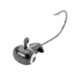 Strike King Mr. Crappie Sausage Head Jighead, Unique Wide Head Shape, Number 2 Hook, 1/8oz, 6-Pack, Black, MRCSHJH18-10