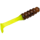 Mr. Crappie Slabalicious Glow Soft Bait, Pumpkinsee/Chartreuse Glow, MRCSLC-48G