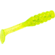 Mr. Crappie by Strike King Slabalicious, Soft Plastic Paddle Tail Grub Fishing Lure, Chartreuse Shiner, 2in, 15-Pack, MRCSLC-195, MRCSLC-195