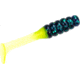 Mr. Crappie by Strike King Slabalicious, Soft Plastic Paddle Tail Grub Fishing Lure, Junebug Chartreuse, 2in, 15-Pack, MRCSLC-188, MRCSLC-188