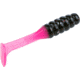 Mr. Crappie by Strike King Slabalicious, Soft Plastic Paddle Tail Grub Fishing Lure, Pink Tuxedo, 2in, 15-Pack, MRCSLC-194, MRCSLC-194