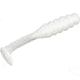 Mr. Crappie by Strike King Slabalicious, Soft Plastic Paddle Tail Grub Fishing Lure, White, 2in, 15-Pack, MRCSLC-72, MRCSLC-72