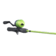 Lew's Crappie Thunder Spincast Reel and Rod Combo, 4ft 6in 2-PC Graphite Rod w/ Light  and Fast, 4.3-1 Ratio, Interchangeable Retrieve, 6lb Line, Green, CTSC46L-2