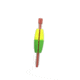 Mr. Crappie Twist On Tw Off Unweighted C 1-1/2in Yellow/Green 2 Pc, M00B-150YG