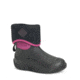 Muck Boots Hale Rubber Boots - Youth, Black/Magenta Digi Terrain Fade, 4, KBH-004-BLK-040