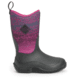 Muck Boots Hale Rubber Boots - Kids, Black/Magenta Digi Terrain Fade, 11, KBH-004-BLK-110