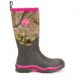 Muck Boots Woody PK - Womens, Bark/Real Tree APG/Hot Pink, 11, WWPK-RAPG-RT-110