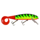 Musky Mania Squirrely Jake Fishing Plug w/ Live Action Tail 9in, 1 1/8 oz, Firetiger Stripe, SQJ9-12