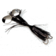 Musky Mayhem Baby Girl Musky Spinner, 2 #6 Blades, 4/0 Hook, Black Nickel, 1.8oz, BG001