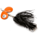 Musky Mayhem Baby Girl Musky Spinner, 2 #6 Blades, 4/0 Hook, Black Orange, 1.8oz, BG024