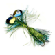 Musky Mayhem Baby Girl Musky Spinner, 2 #6 Blades, 4/0 Hook, Dorado, 1.8oz, BG060