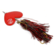 Musky Mayhem Double Cowgirl Musky Spinner, 7/0 Hooks, Black Red/Red, 10in, 2.8oz, DC004