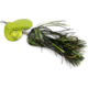 Musky Mayhem Double Showgirl Musky Spinner, 7/0 Hook, Black Chartreuse/Chartreuse, 7.5in, 1.6oz, DS003
