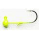 Mustad Addicted Steelhead Worm Jig, UV Chartreuse 1/4oz,, 4 PK, GMH833-1/4-CH-4