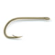 Mustad Classic Beak Hook, Forged, Special Long Shank, Offset, Ringed Eye, Bronze, Size 4, 10 per Pack, 92671-BR-4-10