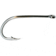 Mustad Classic Beak Hook, Forged, Special Long Shank, Offset, Ringed Eye, Nickel, Size 4/0, 8 per Pack, 92671-NI-4/0-8