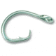 Mustad Classic Circle Hook, Curved In/Kirbed Point, 2X Strong, Offset, Ringed Eye, Duratin, Size 16/0, 2 per Pack, 39965-DT-16/0-2