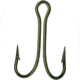Mustad Classic Double Hook, Open Shank Ringed Eye, Bronze, Size 10, 50 per Pack, 7825-BR-10-50