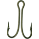 Mustad Classic Double Hook, Open Shank Ringed Eye, Bronze, Size 10, 50 per Pack, 7825-BR-10-50