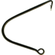 Mustad Classic Pike Angling Hook, Forged Ringed Eye, Bronze, Size 3, 3 per Pack, 7724-BR-3-3