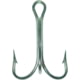 Mustad Classic Treble Hook, Standard Shank, Ringed Eye, Duratin, Size 2/0, 25 per Pack, 3551-DT-2/0-25