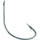 Mustad Classic Wide Gap Hook, Hollow/Reversed Point, Offset, Ringed Eye, Nickel, Size 2, 10 per Pack, 37140-NI-2-10