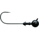 Mustad Elite FootBall Head Jighead, 1/0 Hook, Matte Black, 3/16oz, 3/per Pack, FH898-3/16-MBL-3