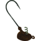 Mustad Elite Stand UltraPoint Head Jighead, 2X Long 3/0 Hook, 3D Eyes, Matte Brown, 1/4oz, 3/per Pack, SU849-1/4-MBR-3