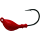 Mustad Shrimp Jig Head, 3/16 oz, 2X Strong 1/0 Hook Red, 5/Pack, SH824-3/16-MRED-5