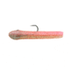 Mutiny Baits Deep Blue Series Tube Pre-Rigged Tube, 2, 3 1/2in, Bubblicious, back-bubble gum/belly-clear w/red, gold flk, 331-MB442