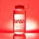 Nalgene Wide Mouth 1 Quart Water Bottle, 32 oz, NASA W/ Red Cap, 682020-0050