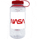 Nalgene Wide Mouth 1 Quart Water Bottle, 32 oz, NASA W/ Red Cap, 682020-0050
